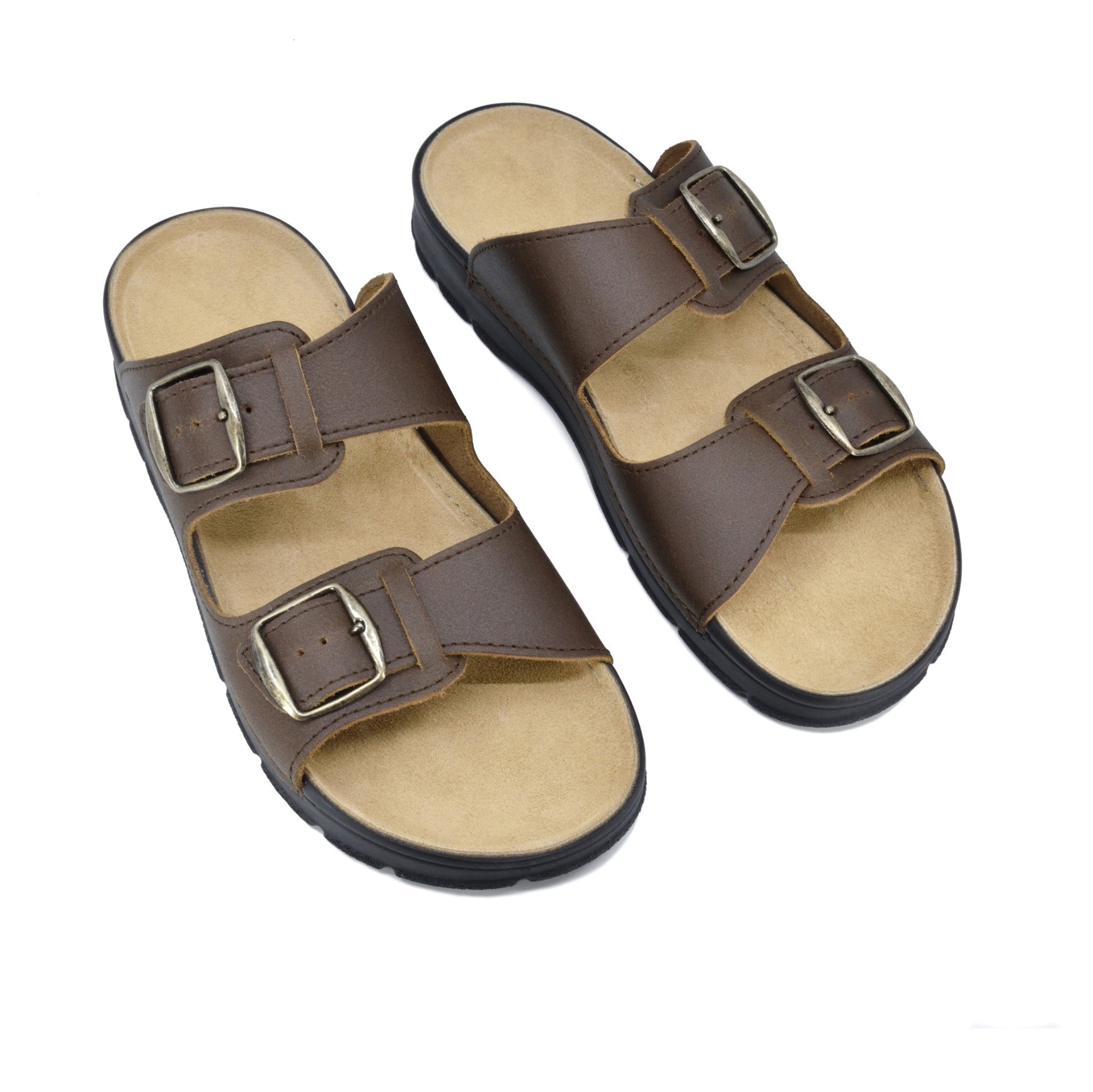 Sandales Märt en cuir marron, vue alternative