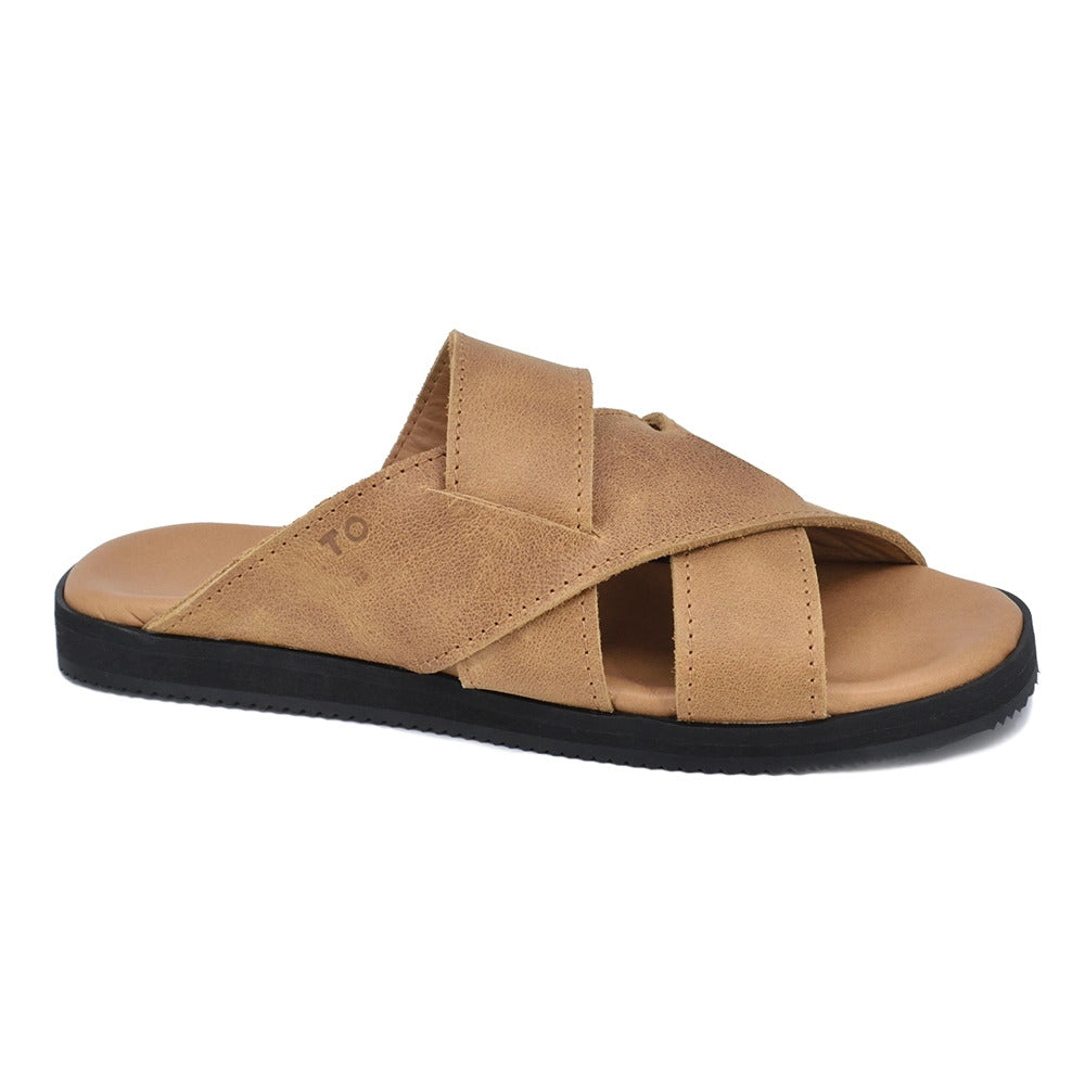 Sandales TOKU Helsinki femme en cuir marron, vue alternative