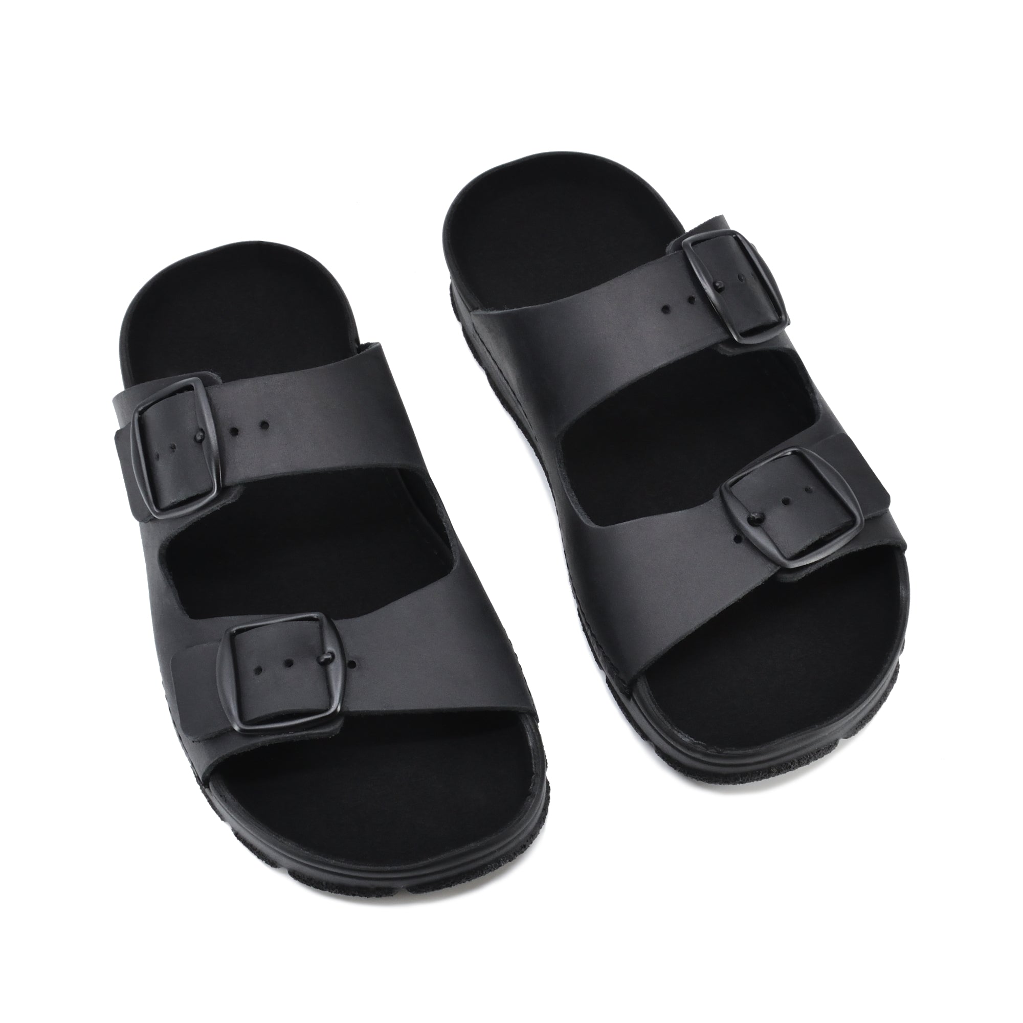 Sandales Meeliku en cuir noir, vue alternative