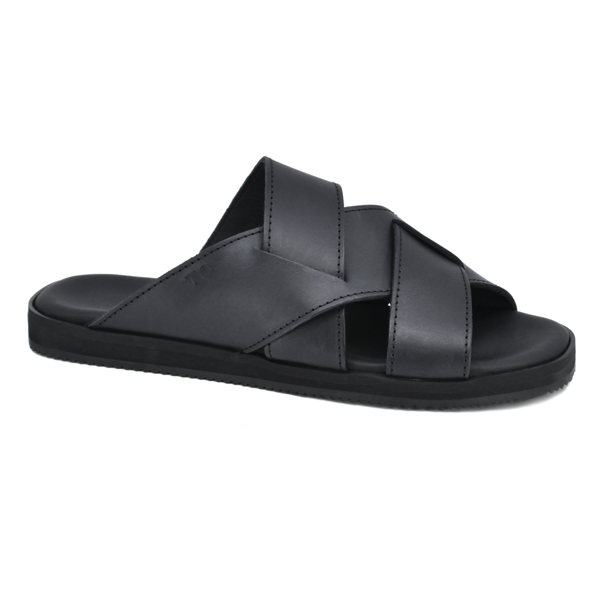 Sandales TOKU Helsinki femme en cuir noir, vue alternative