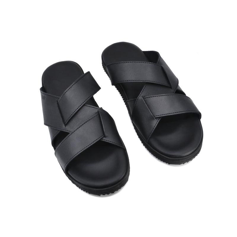 Sandales TOKU Helsinki homme en cuir noir, vue alternative