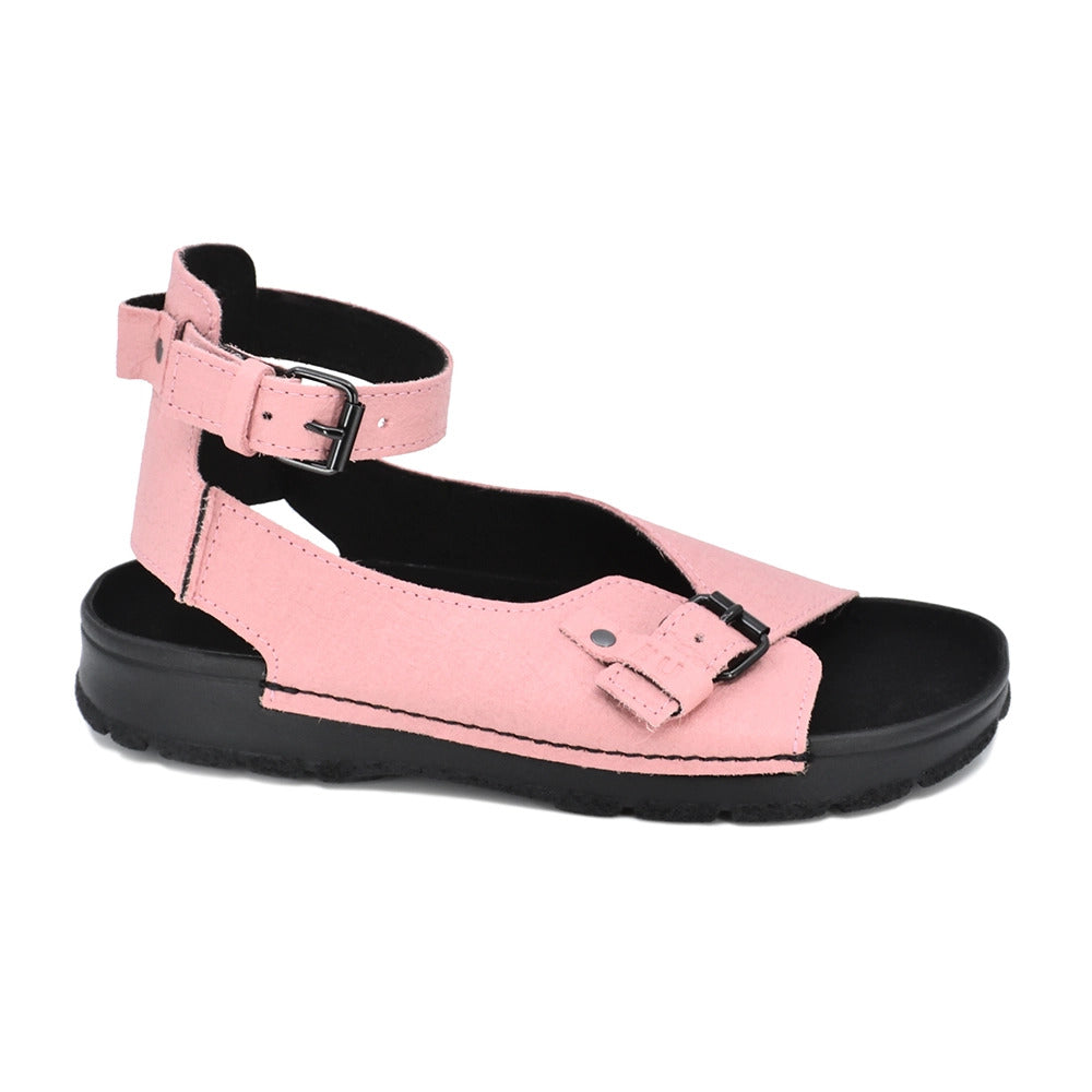 Sandales véganes TOKU Athens en simili cuir rose, vue alternative