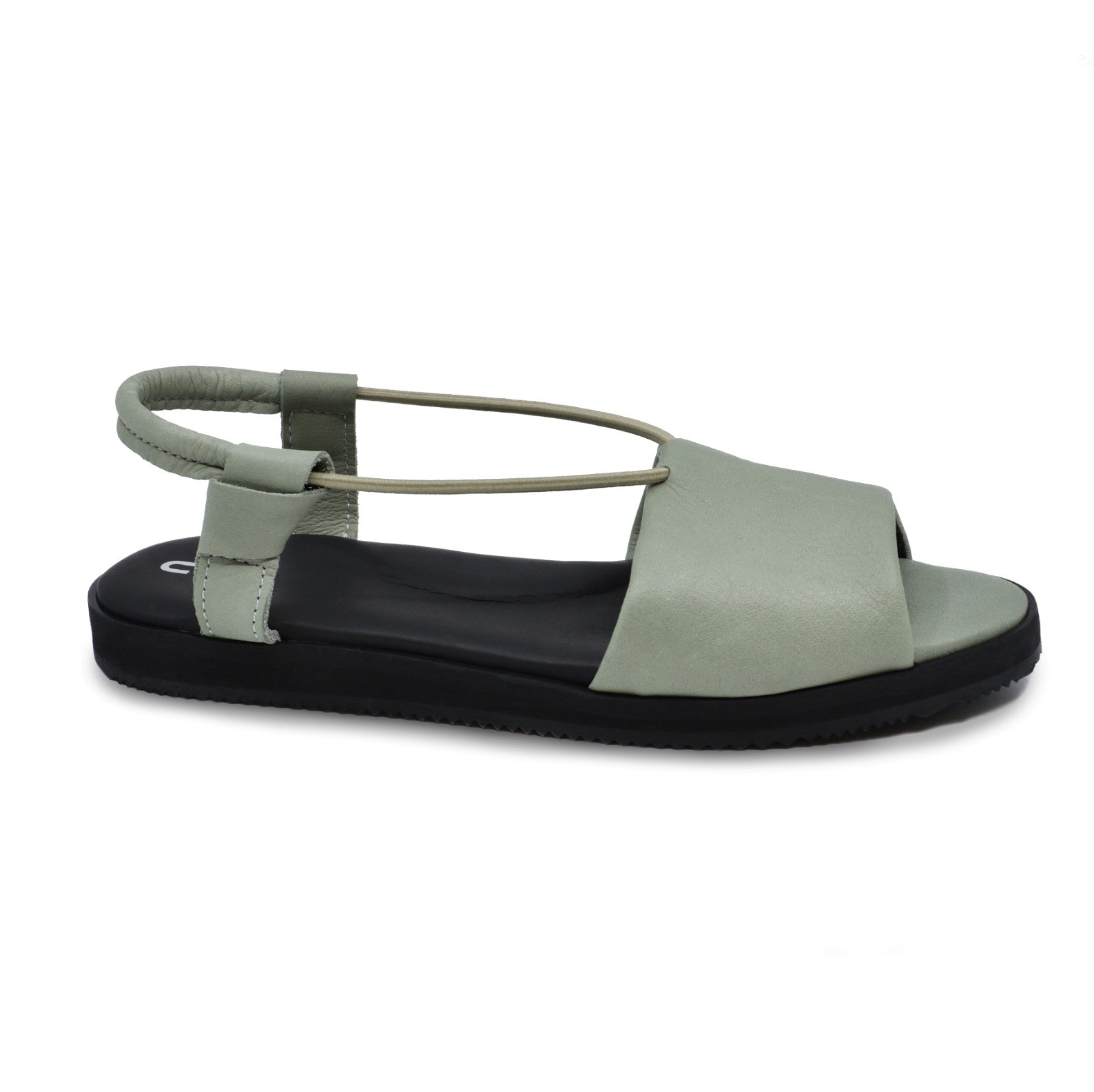 Sandales TOKU Berlin en cuir vert, vue finale