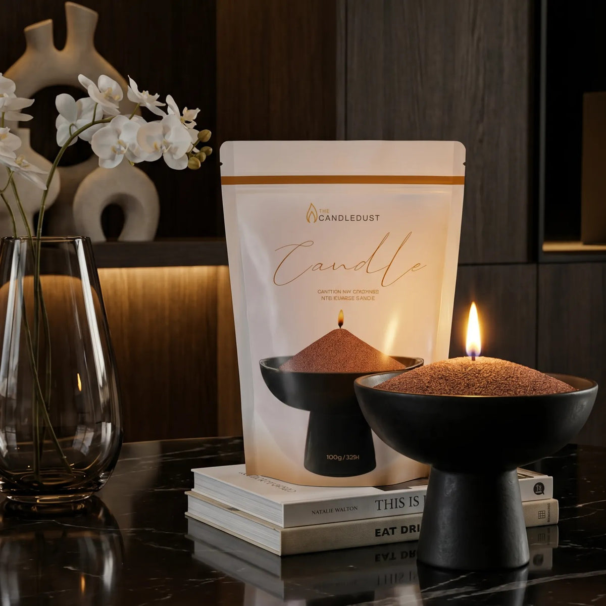 Pecan Unscented Candle Sand Refill, 1kg