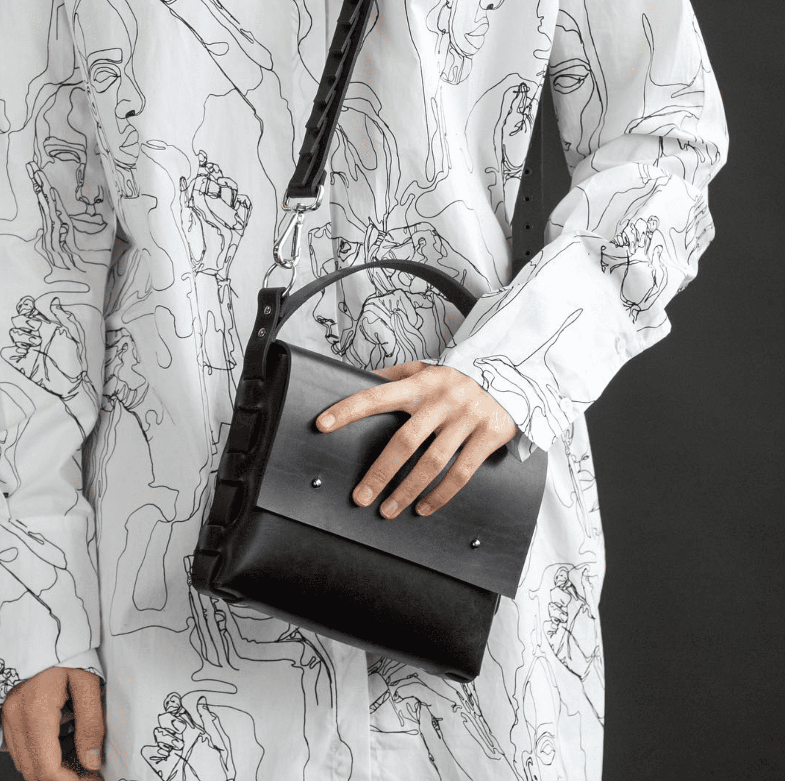 Sac à main Agatha en cuir, vue alternative studio