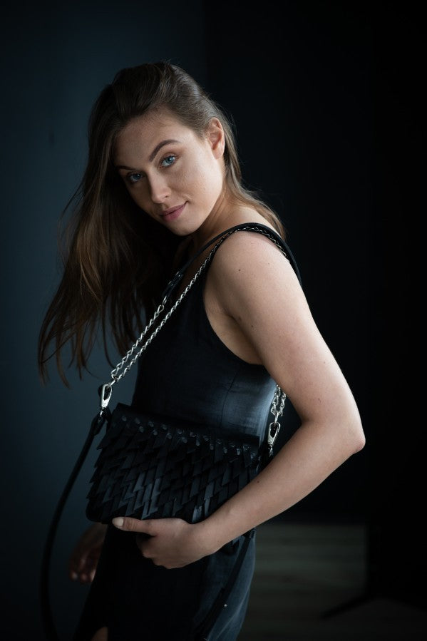 Sac à main PYKOK Barbed Sister en cuir, vue finale