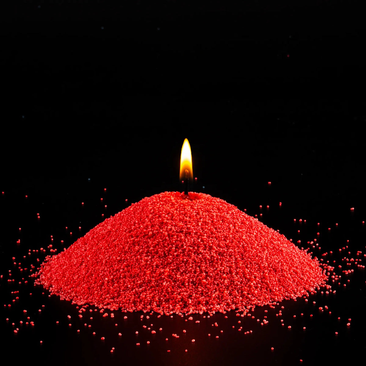 Red Unscented Candle Sand Refill, 1kg