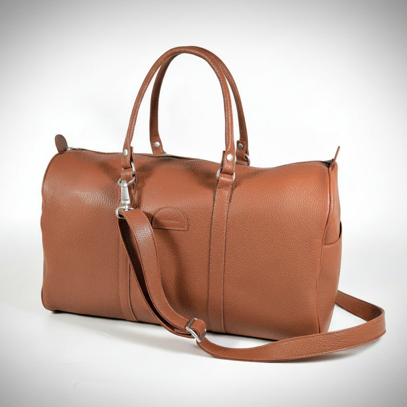 Leather Travel Bag 20L - Light Brown