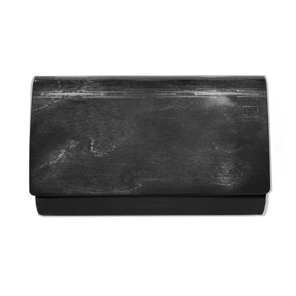 Grande pochette en bois laqué, vue verticale