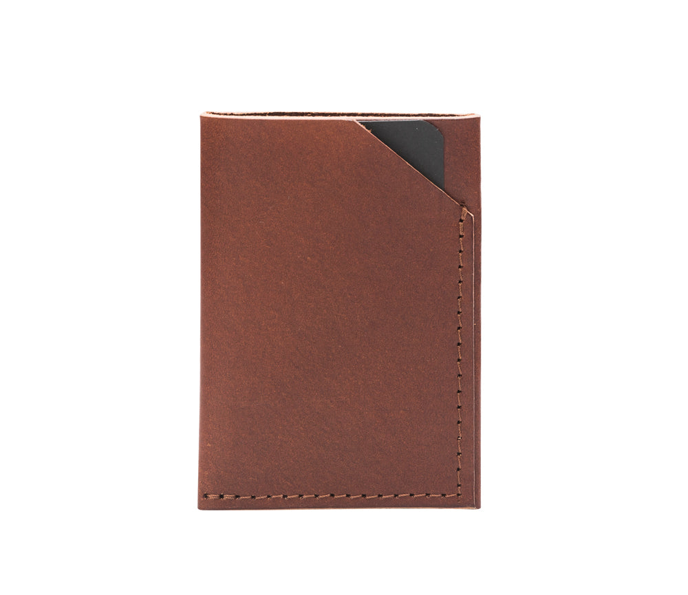 Porte-cartes en cuir à double compartiment, vue alternative