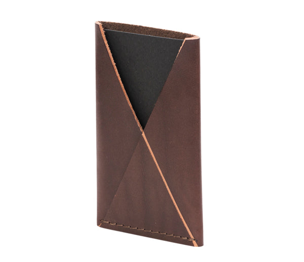 Porte-cartes fin en cuir, vue produit