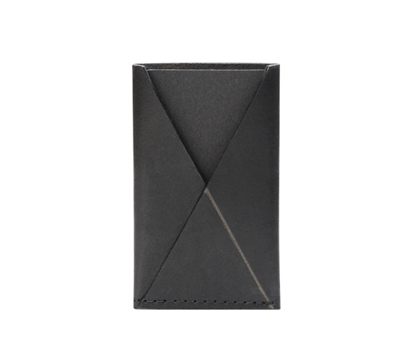 Porte-cartes fin en cuir, vue alternative