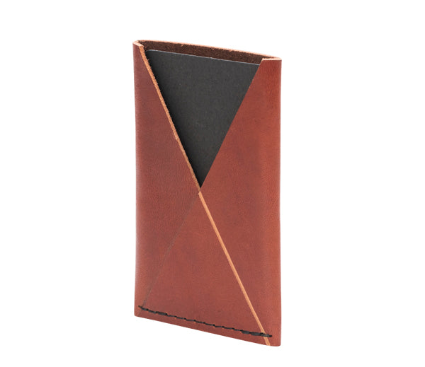 Porte-cartes fin en cuir, vue détaillée