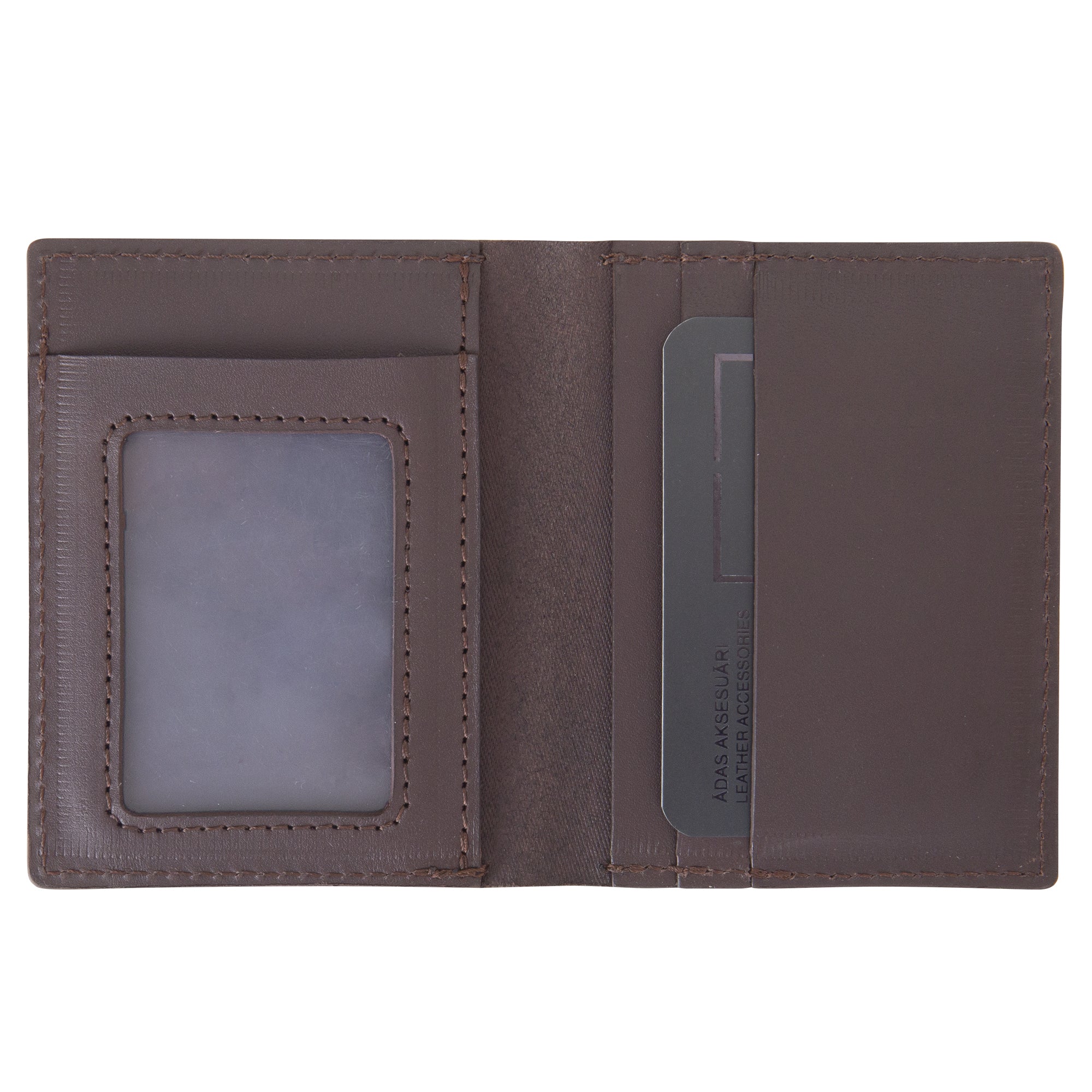 Portefeuille porte-cartes à rabat, vue verticale