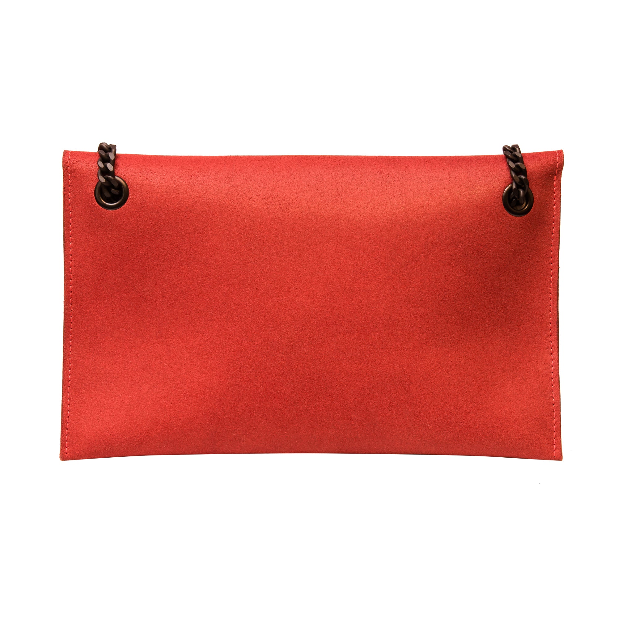 Sac à bandoulière à chaîne rouge, vue détaillée