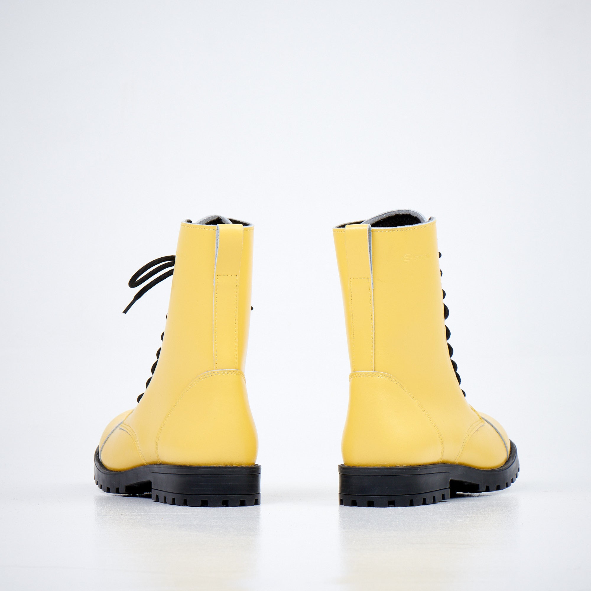 Bottines OmaKing 511 Yellow en cuir jaune doré, chaleur hivernale légère