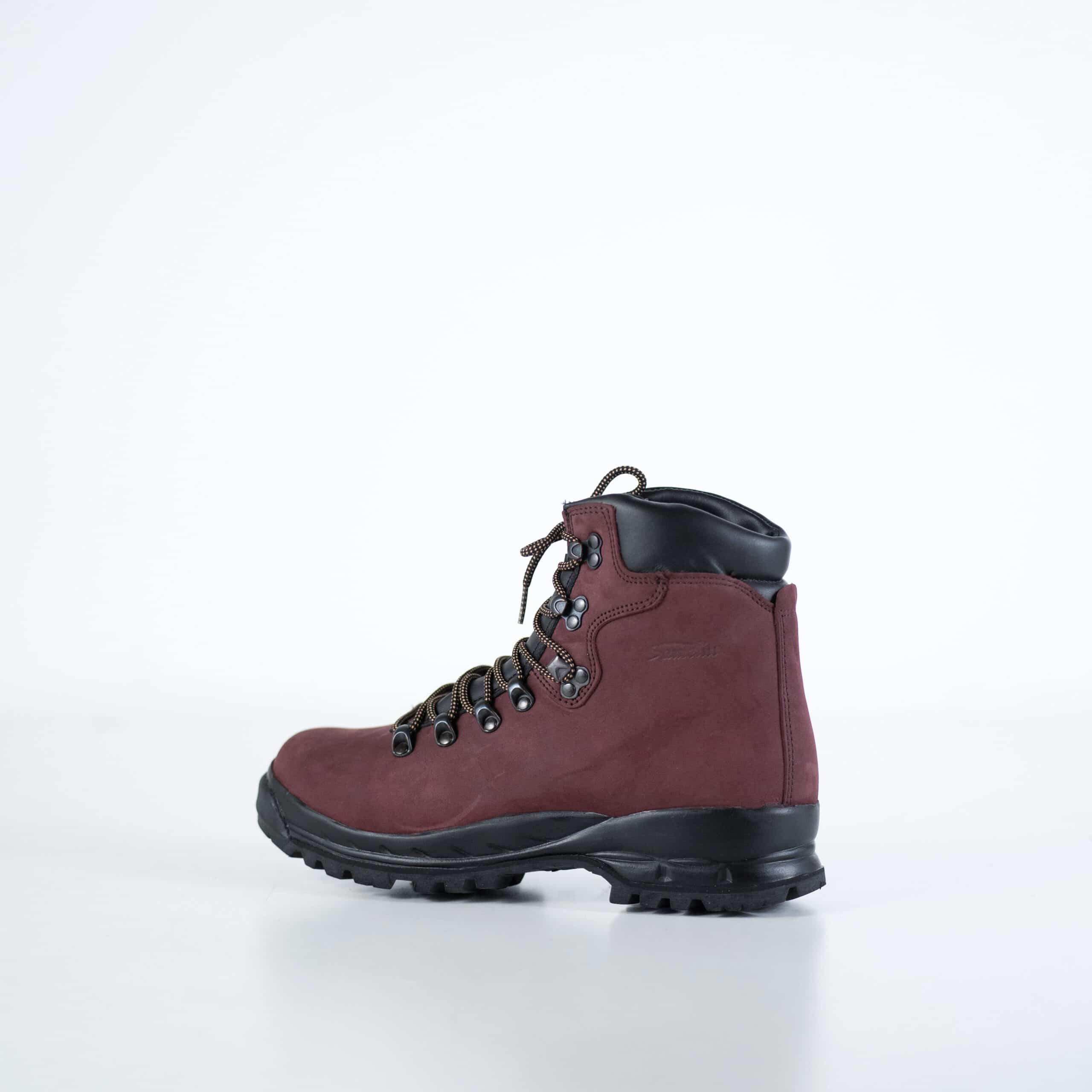 Bottes de randonnée OmaKing 5531 en cuir bourgogne, vue détaillée