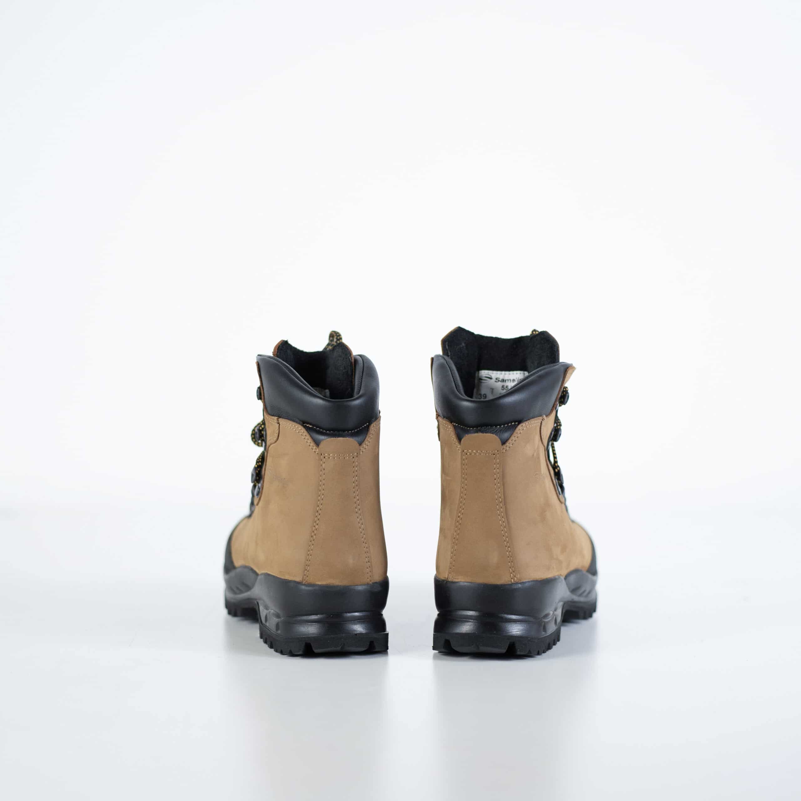 Bottes de randonnée 553P Tundra OmaKing en cuir naturel, vue de profil avec chevillère