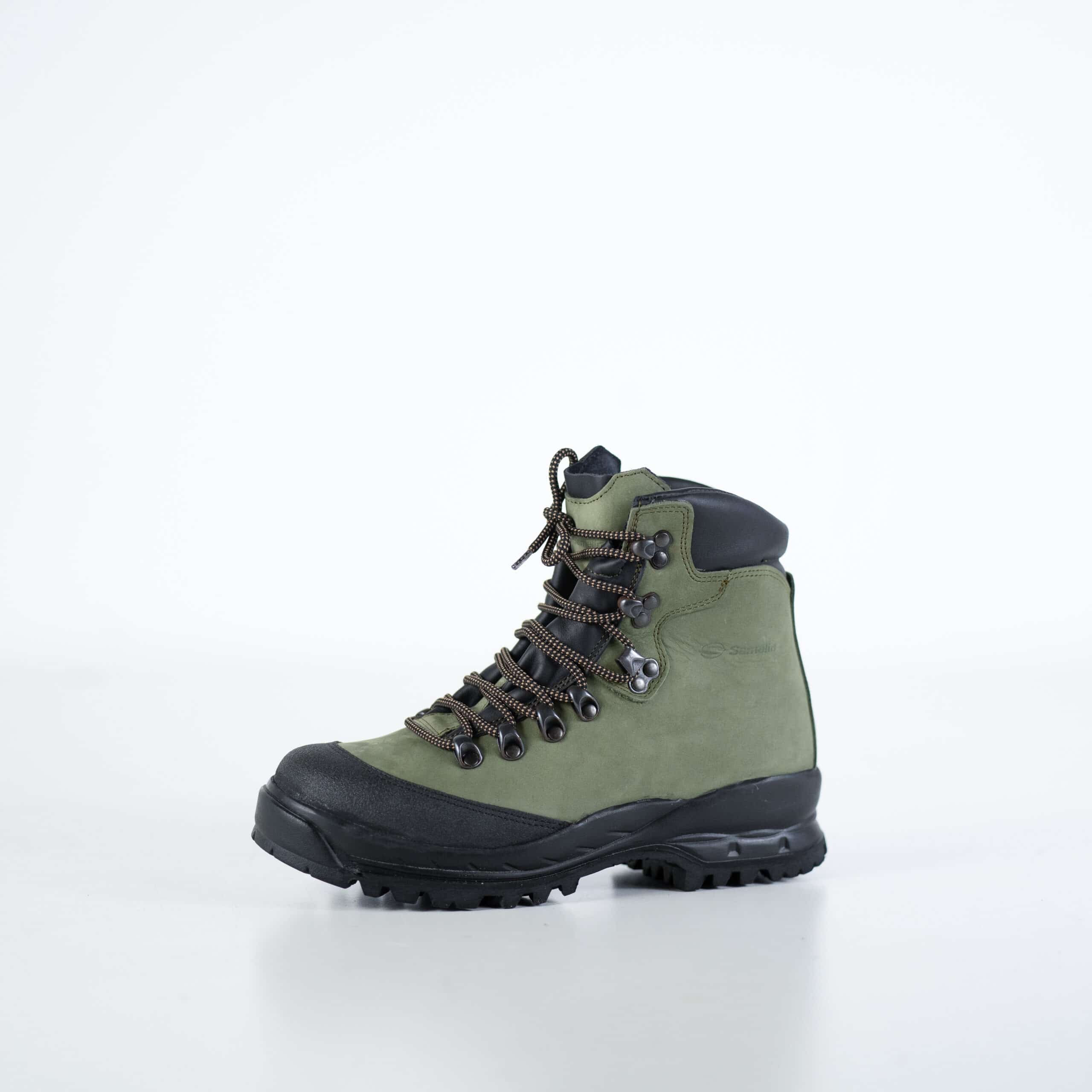 Bottes de randonnée 553P Firtree OmaKing, vue avant avec lacets marron et protège talon