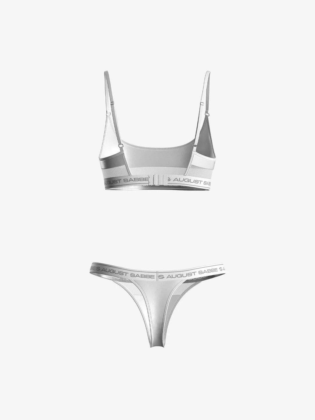 Signature Collection - Bralette and Thong Set - White