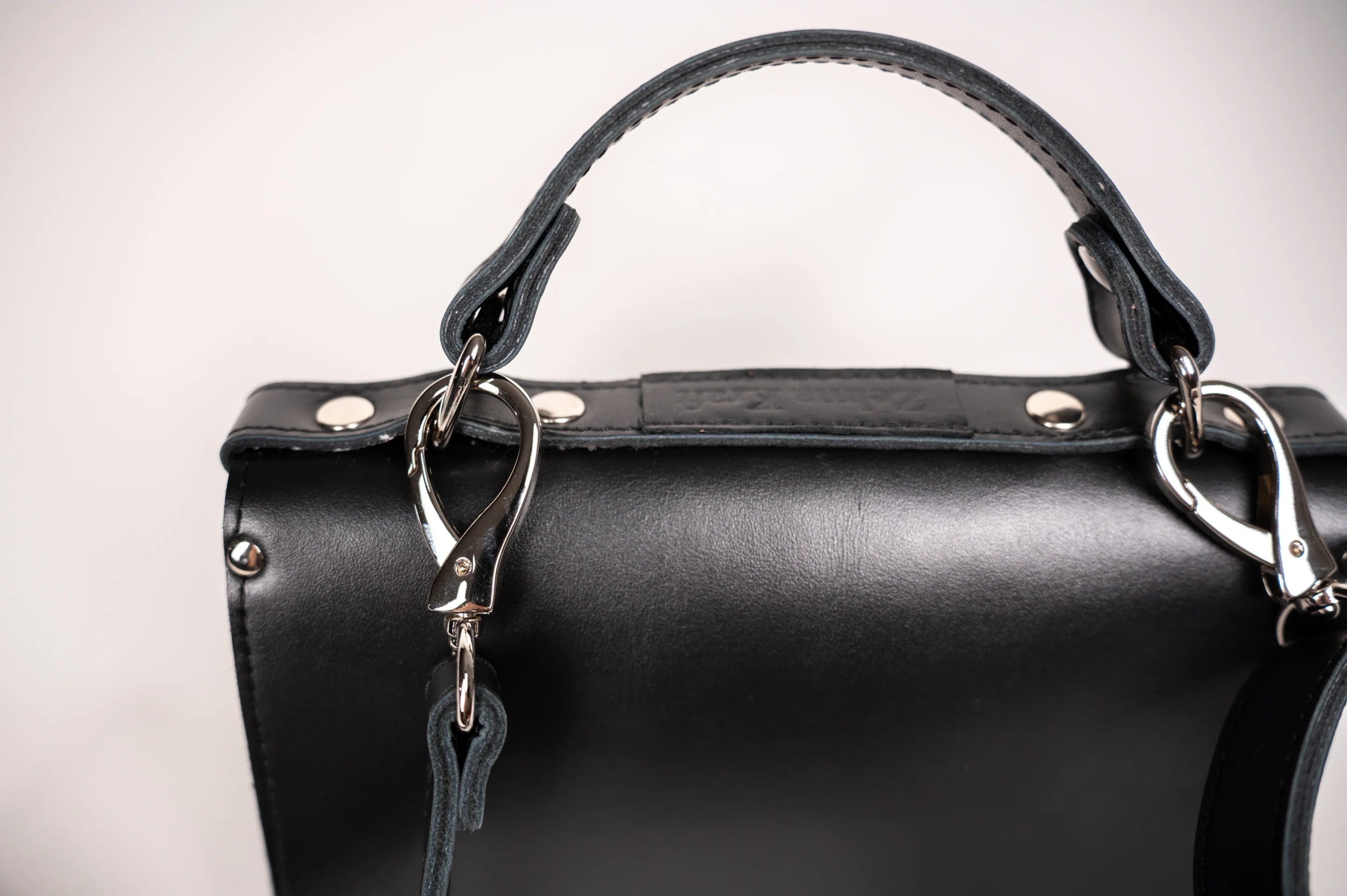 Petit porte-documents en cuir noir, vue 5