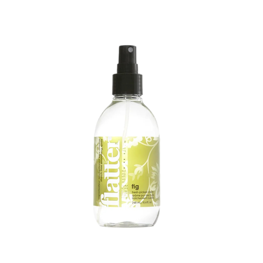 Spray lissant Soak Flatter Fig 248 ml sans amidon, flacon blanc parfum figue