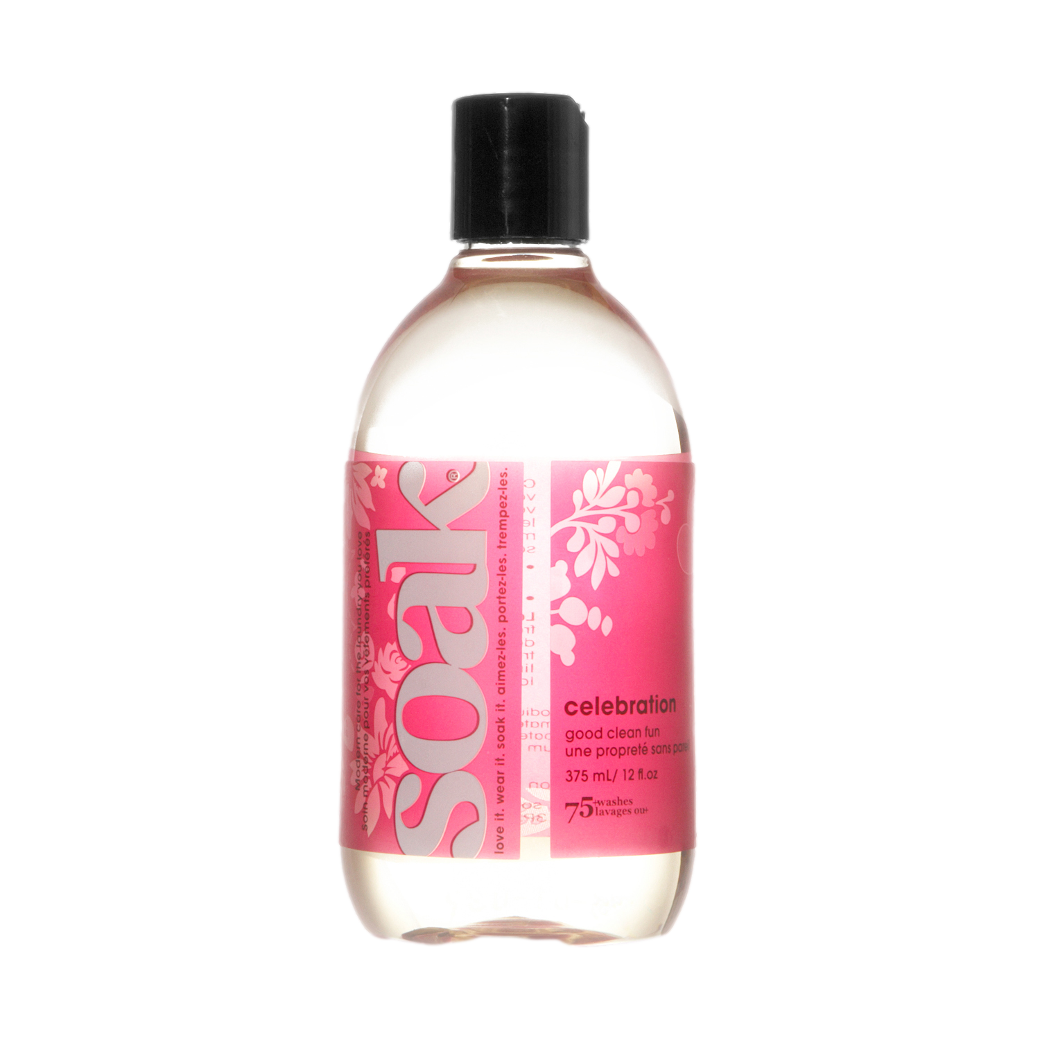 Lessive Soak Celebration 375 ml parfum festif, formule écologique sans résidu