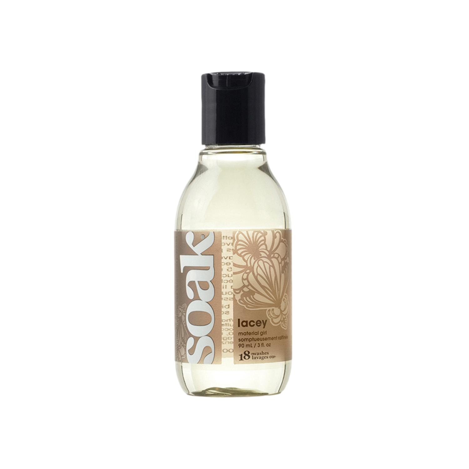 Lessive Soak Lacey 90 ml sans rinçage premium, parfum dentelle 18 lavages