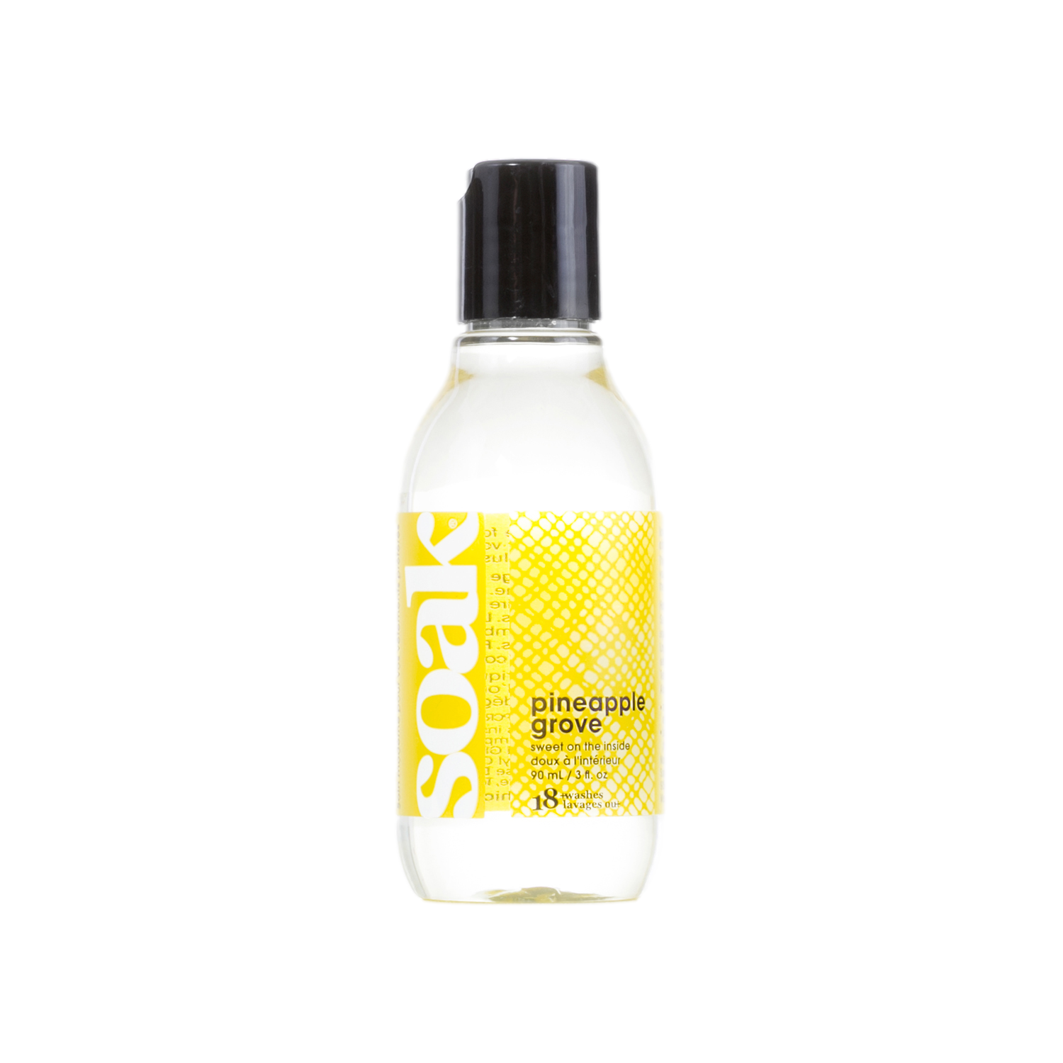 Lessive Soak Pineapple Grove 90 ml sans rinçage, parfum tropical 18 lavages