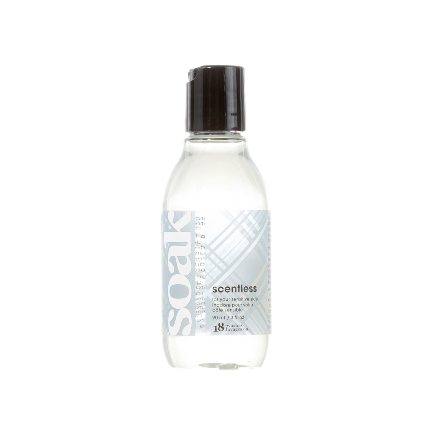 Lessive Soak Scentless 90 ml sans rinçage sans parfum, 18 lavages format voyage