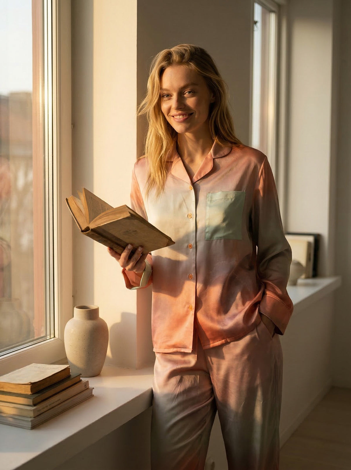 Tæwas Silk Pyjamas – Sunset