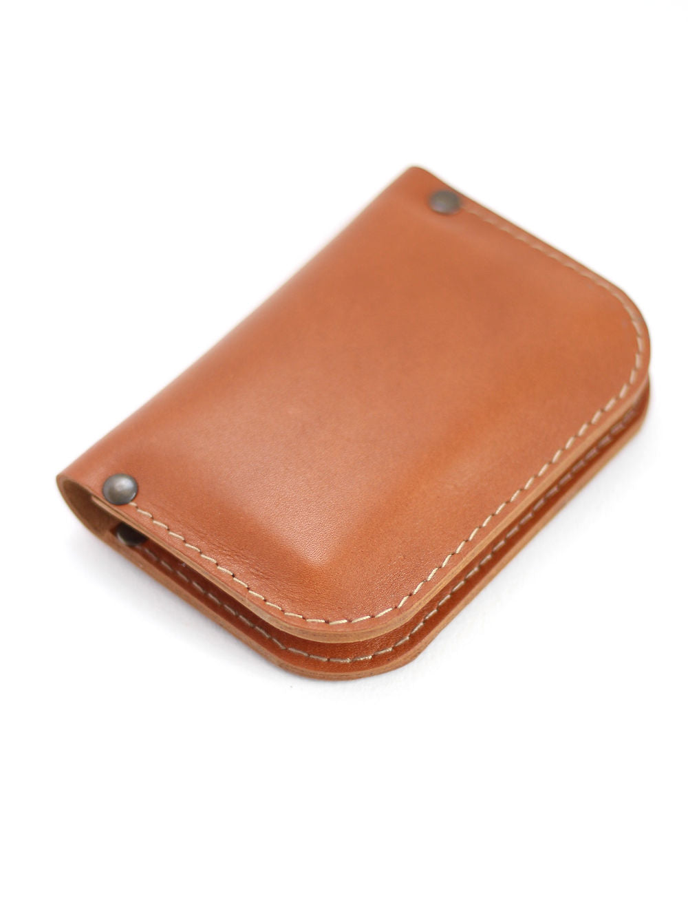 Portefeuille SUNDAY TOKS VISOKS en cuir caramel, vue intérieure
