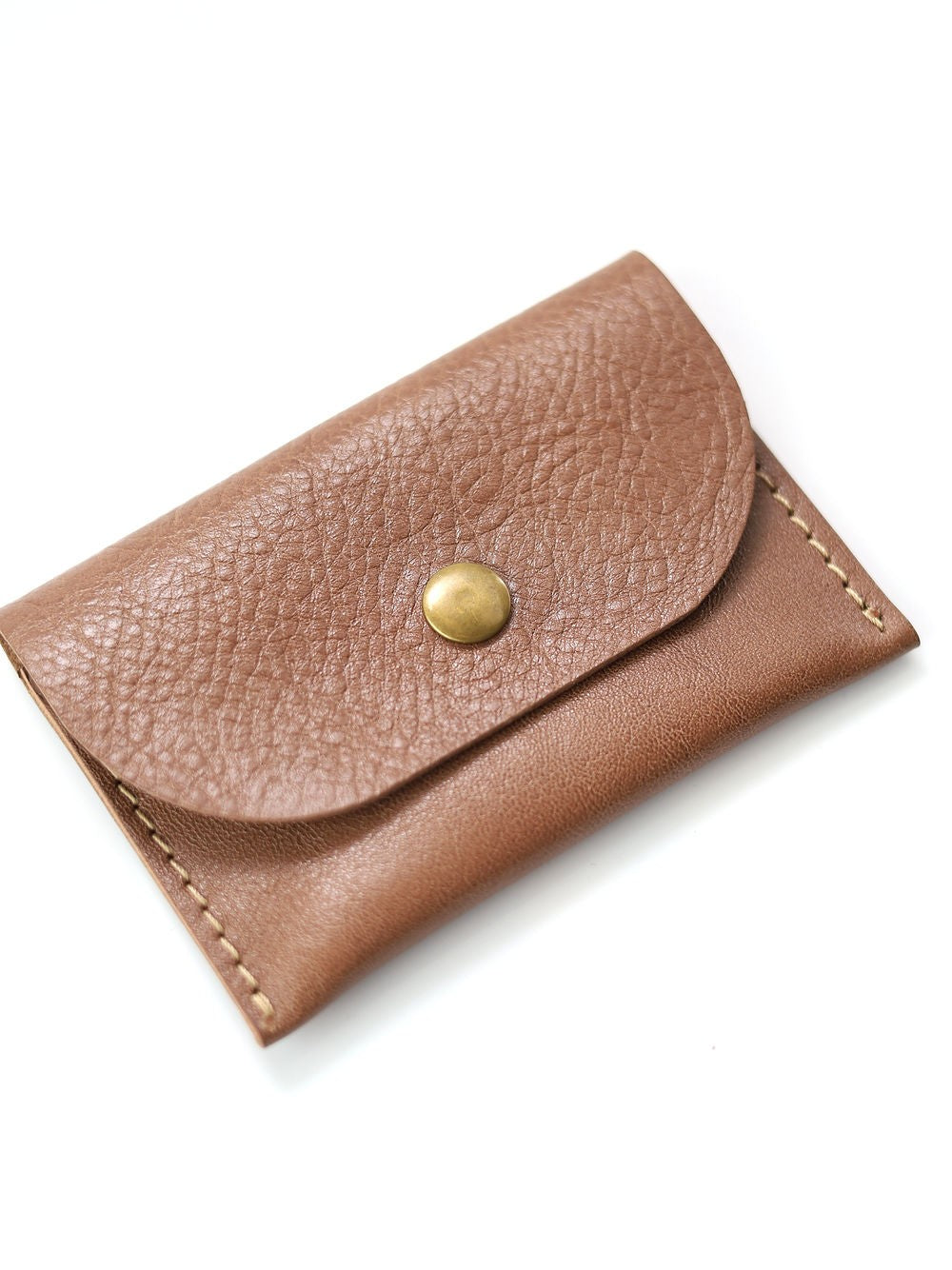 Portefeuille WEEKEND TOKS VISOKS en cuir cappuccino, deuxième vue souple