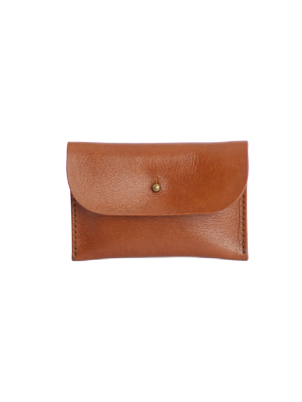 Portefeuille WEEKEND TOKS VISOKS en cuir gingembre orangé, détail texture