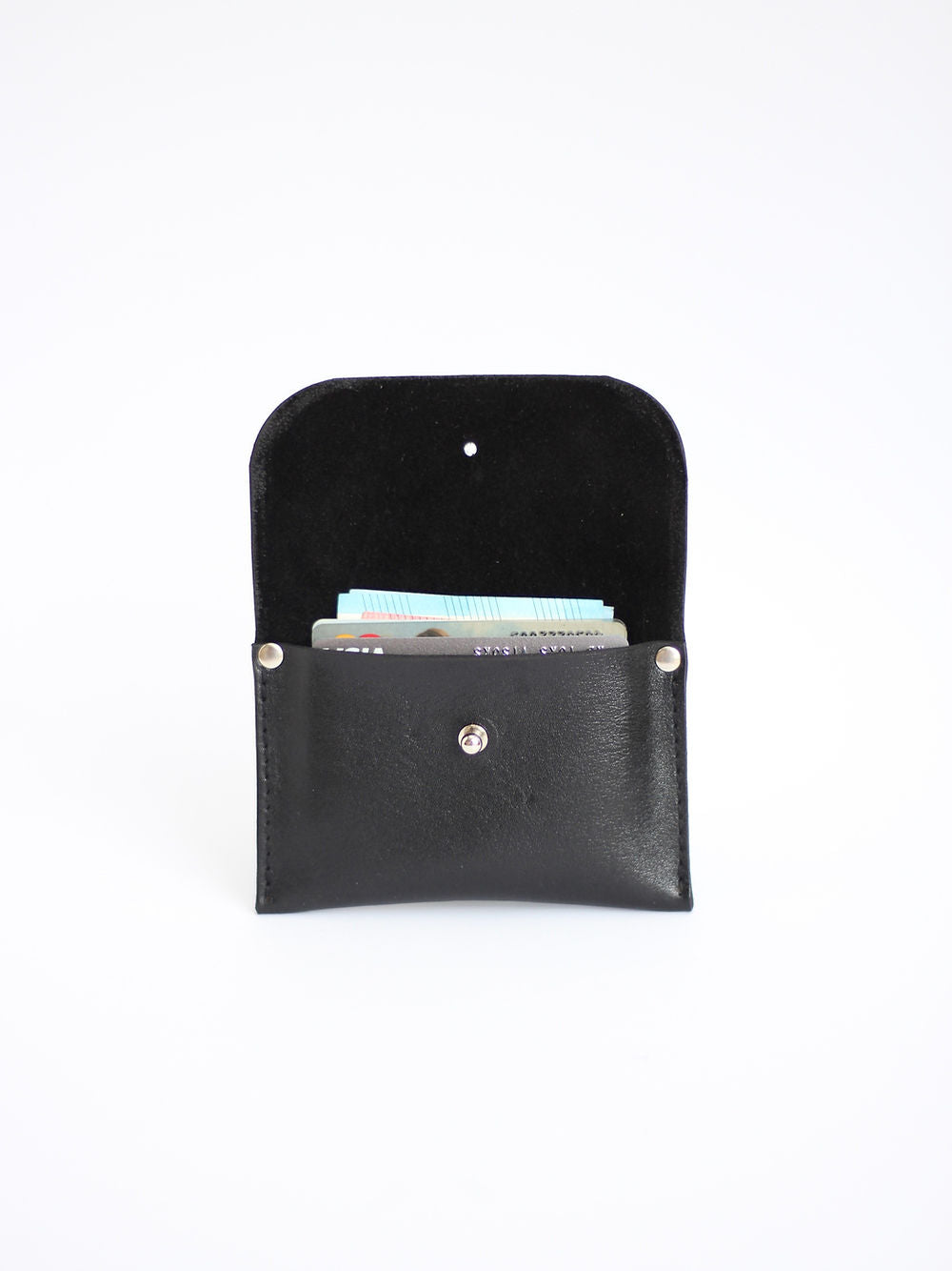 Portefeuille WEEKEND TOKS VISOKS en cuir noir, deuxième vue épurée