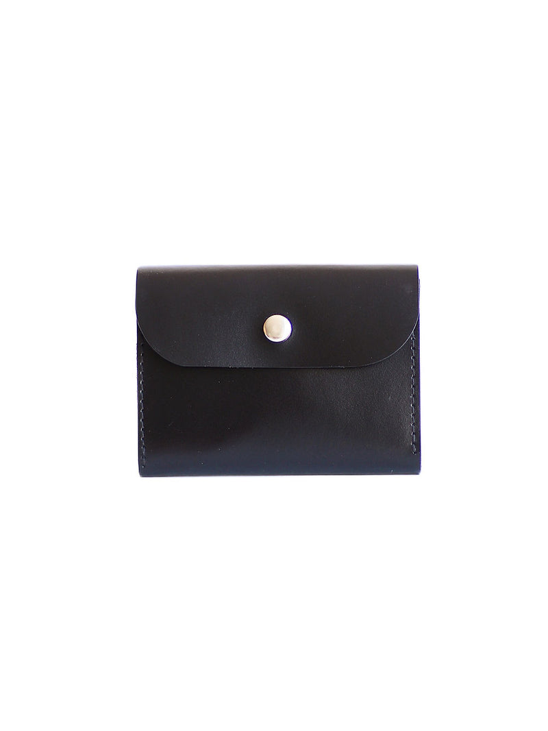 Portefeuille FRIDAY TOKS VISOKS en cuir noir, vue à plat