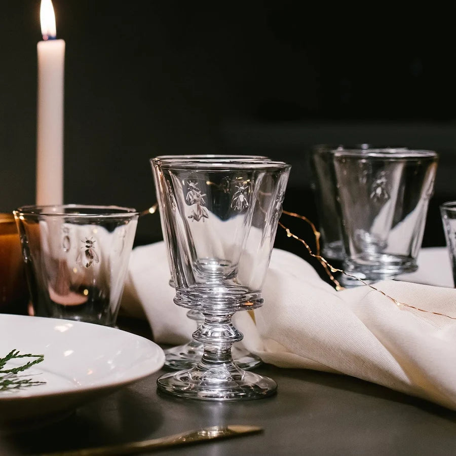 Lot de 4 verres à abeilles, 220 ml - LeGarage Knitwear