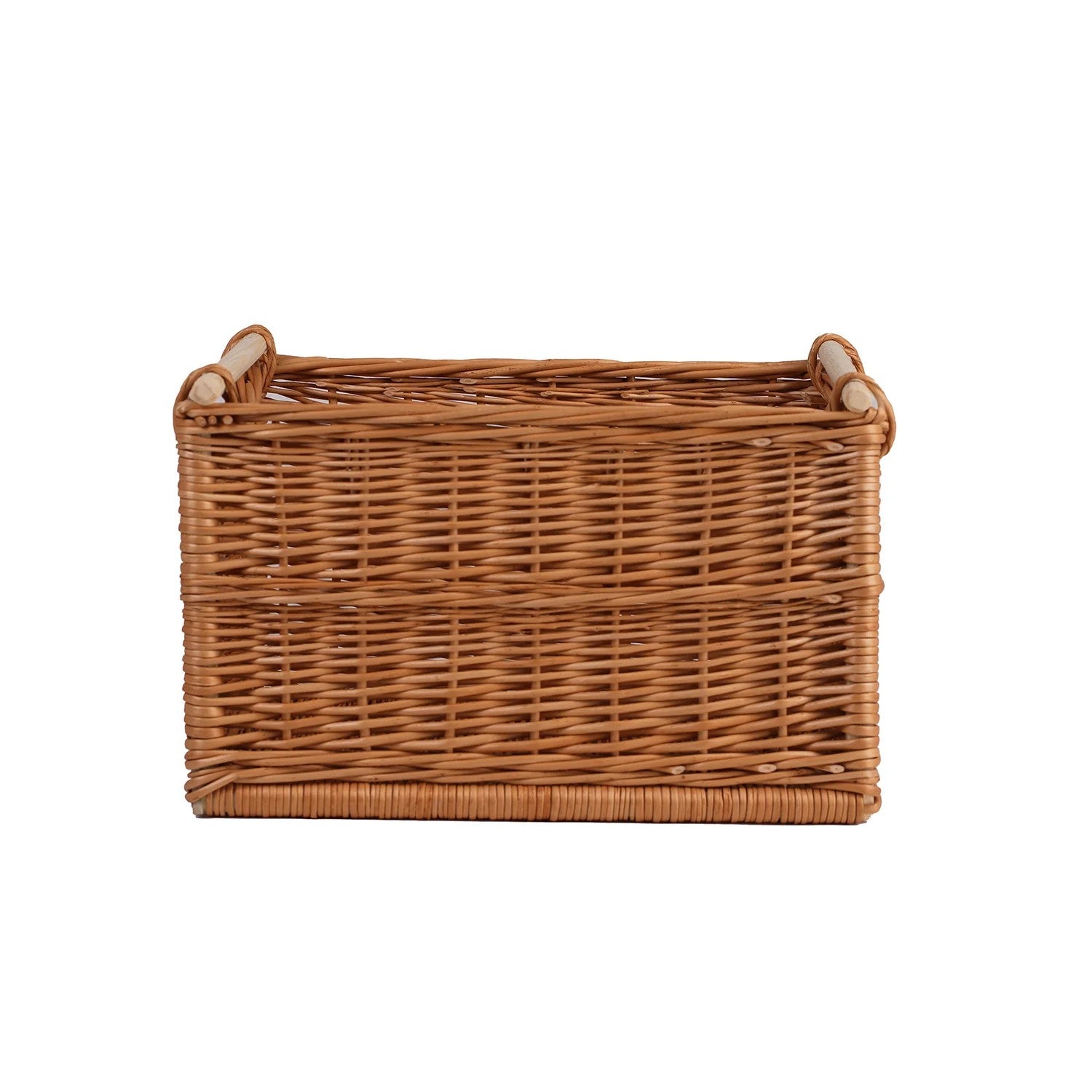 Panier de rangement en osier modèle Falor, vue détaillée