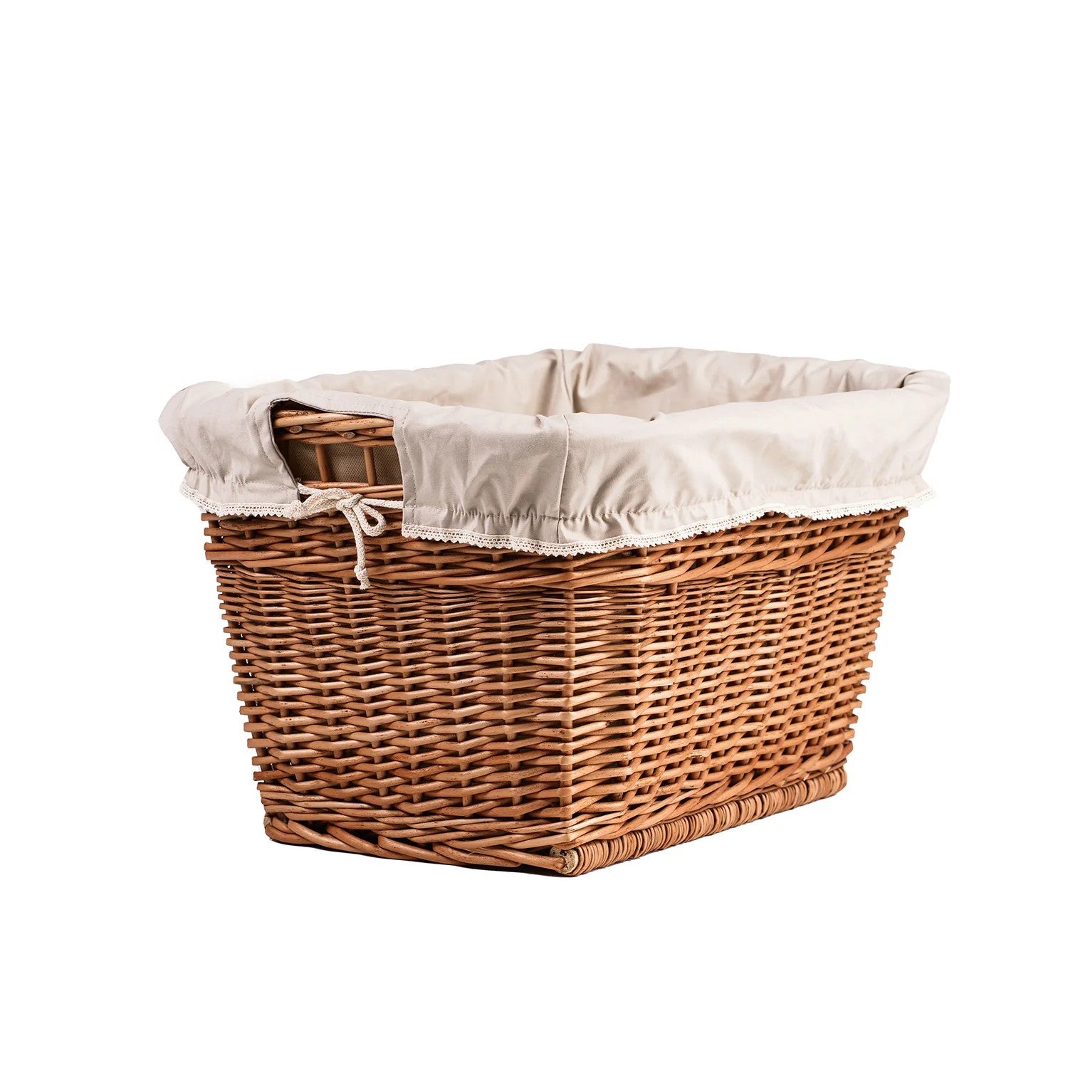 Panier de rangement en osier modèle Mivella, vue détaillée